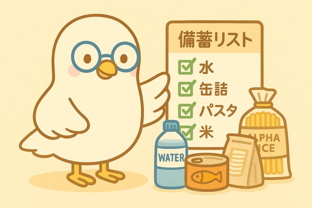 家族5人分の備蓄リスト例